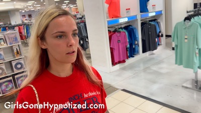 Alisha Hypnotized at the Mall